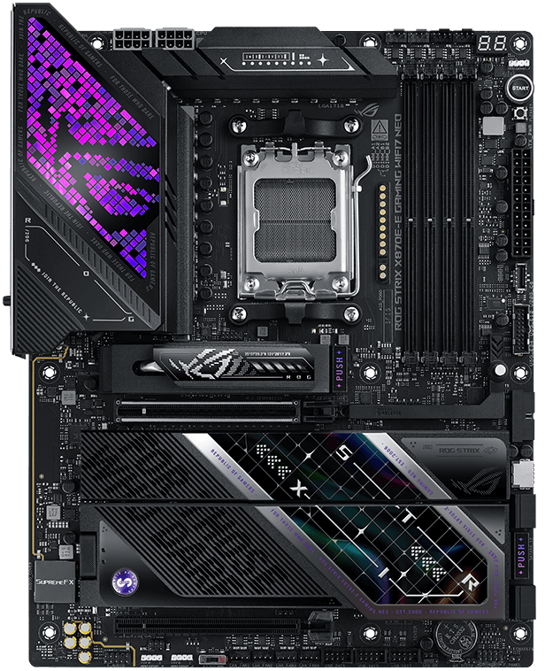 ROG Strix B850-I X870E-E W 准备就绪，疾速启航。