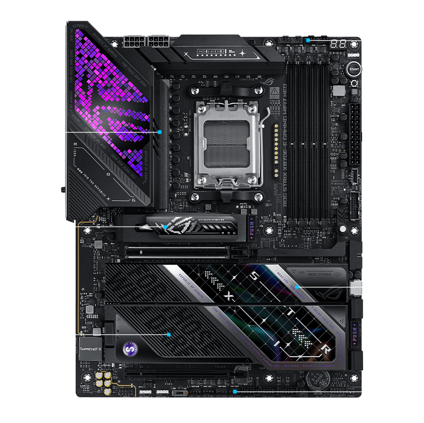 ROG STRIX X870E-E GAMING WiFi7 Neo 散热规格