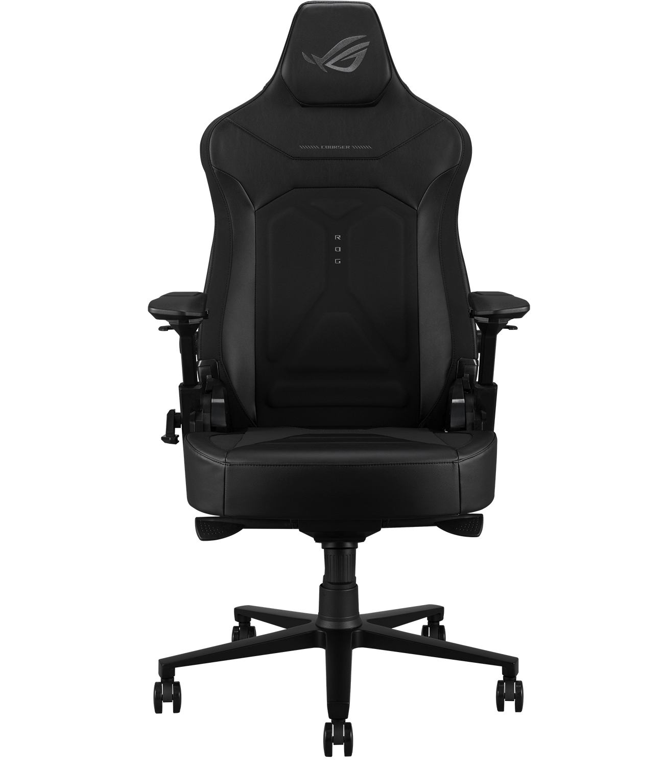 ROG Courser Core 电竞椅具备 55 cm 超宽大座垫与优质 EPU 人造皮革