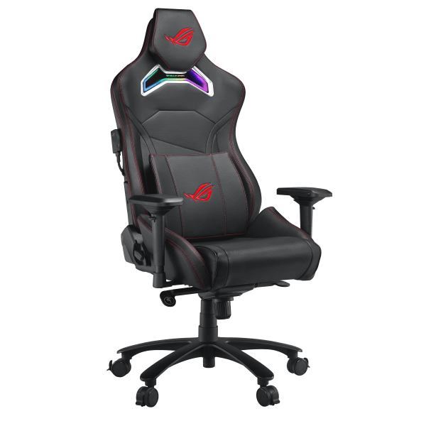 ROG Chariot 电竞椅：搭载 RGB 灯效与经典腰靠