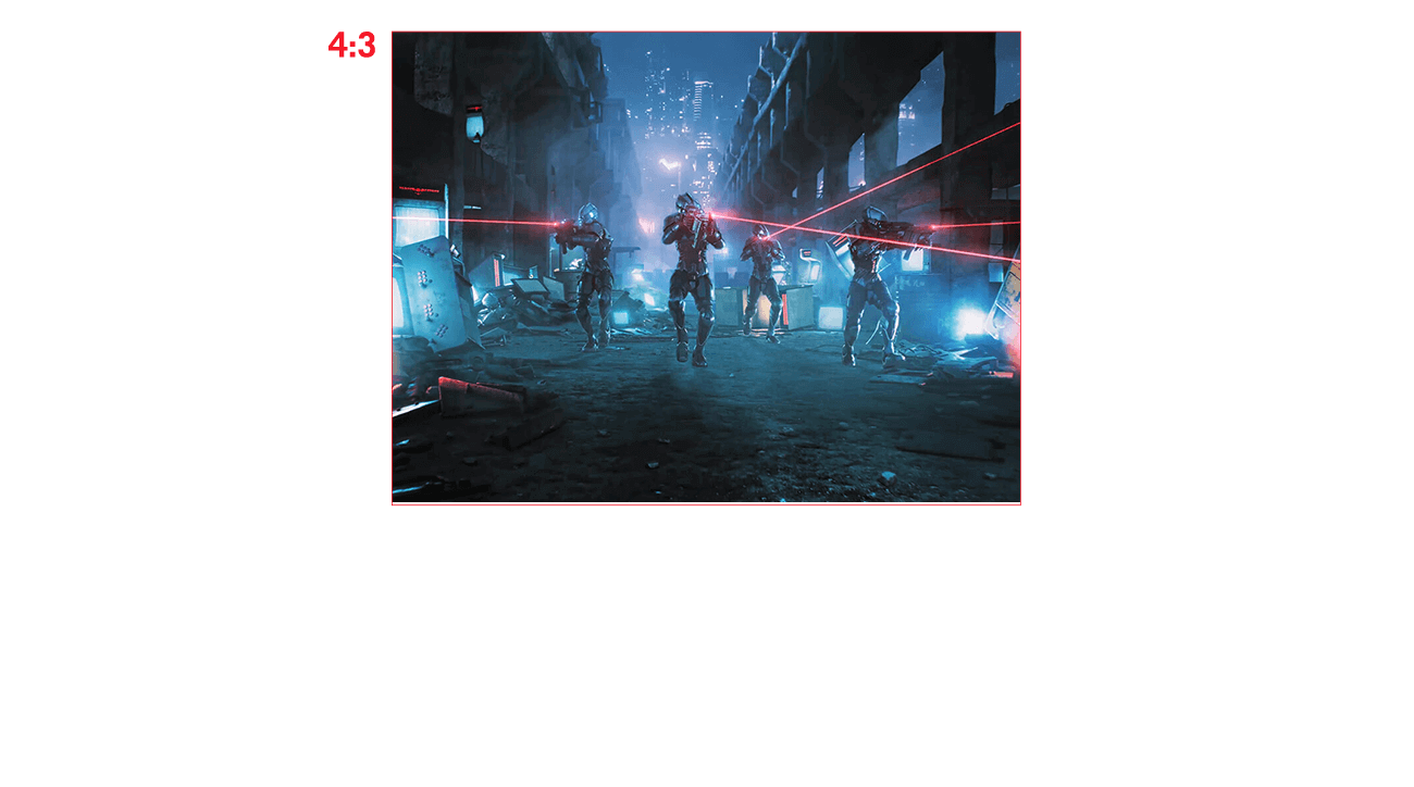 屏幕比例可设置为显示 24.5 英寸的影像。