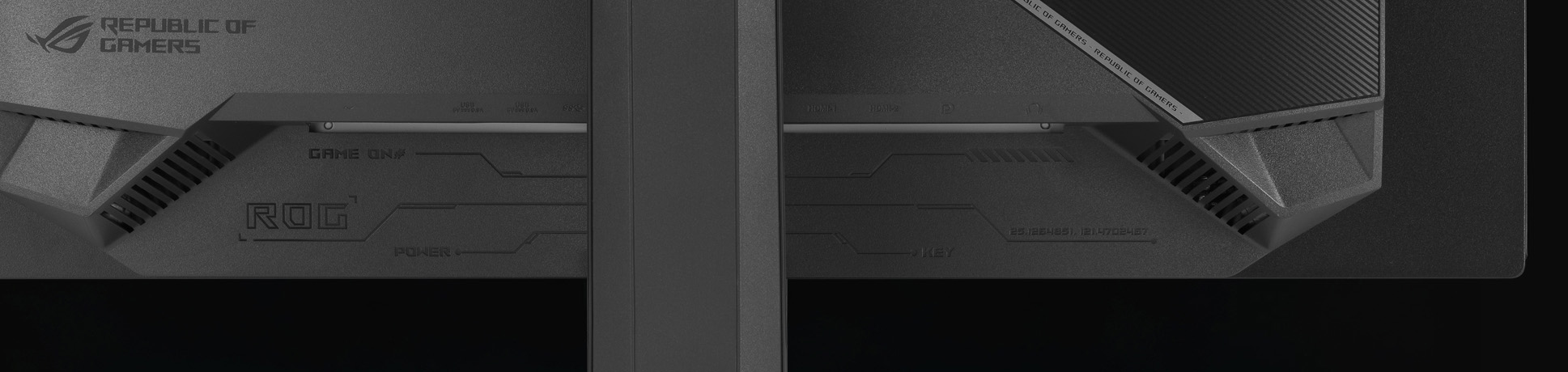 XG27UQDMS 的后面板配有 DisplayPort 1.4、HDMI 2.1 和一个 USB hub。