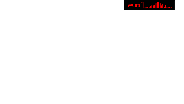 The FPS game scene; the FPS counter overlay can be seen on the upper-right corner of the screen
