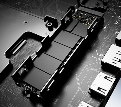 SSD bar with PCIE 5.0 wording across