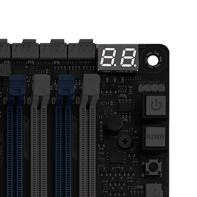 ROG CROSSHAIR 2006主板Q-CODE数显指示灯
