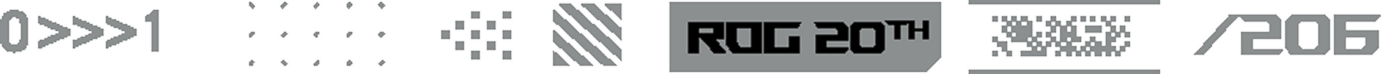 ROG 20 周年纪念装饰图案