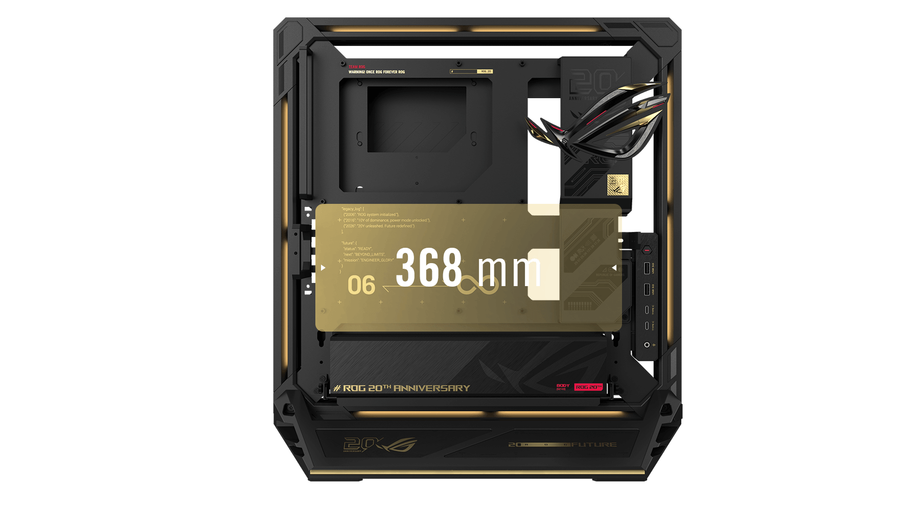 ROG GR20 368mm 显卡安装空间