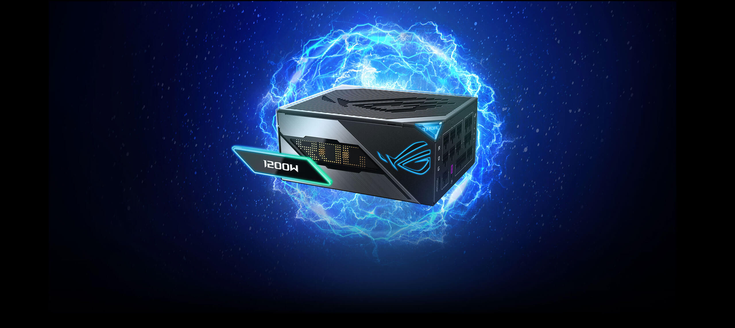 ROG THOR 雷神3代 1200W 白金牌氮化镓电源，展现强悍电力与稳定性