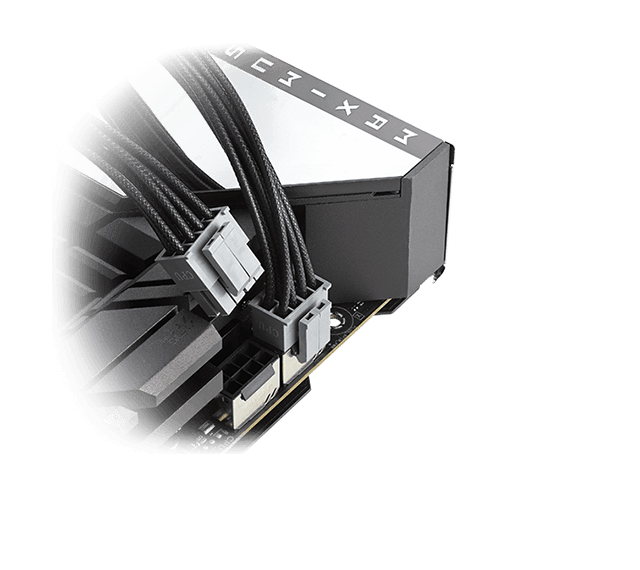 ROG Strix 1200W Platinum 人性化 DIY CPU 电源接头，简化安装流程