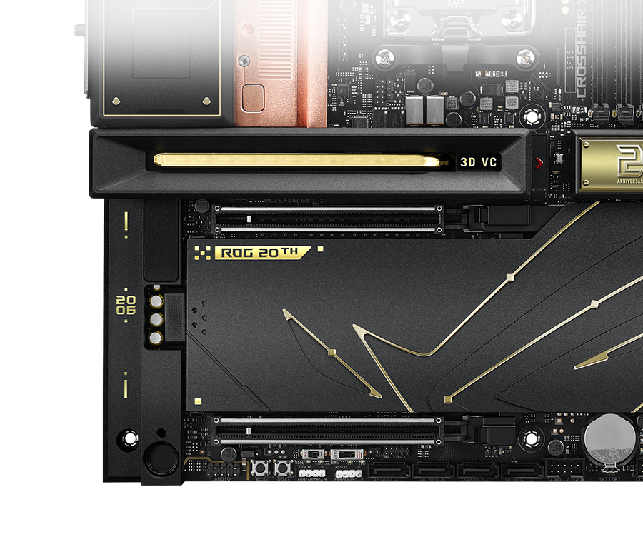 ROG Crosshair X870E 20周年版电竞音频设计图