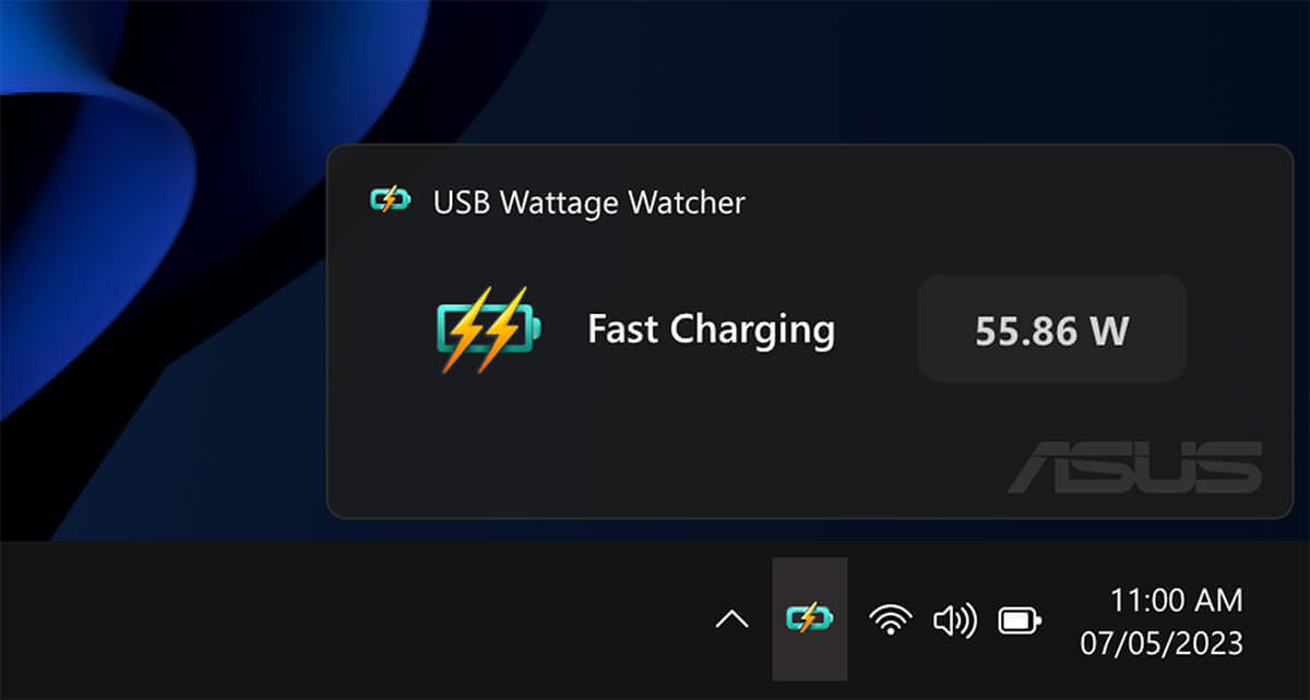 USB 功率检测界面截图