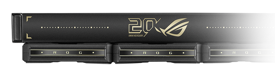 ROG 20周年版一体式水冷 散热网设计