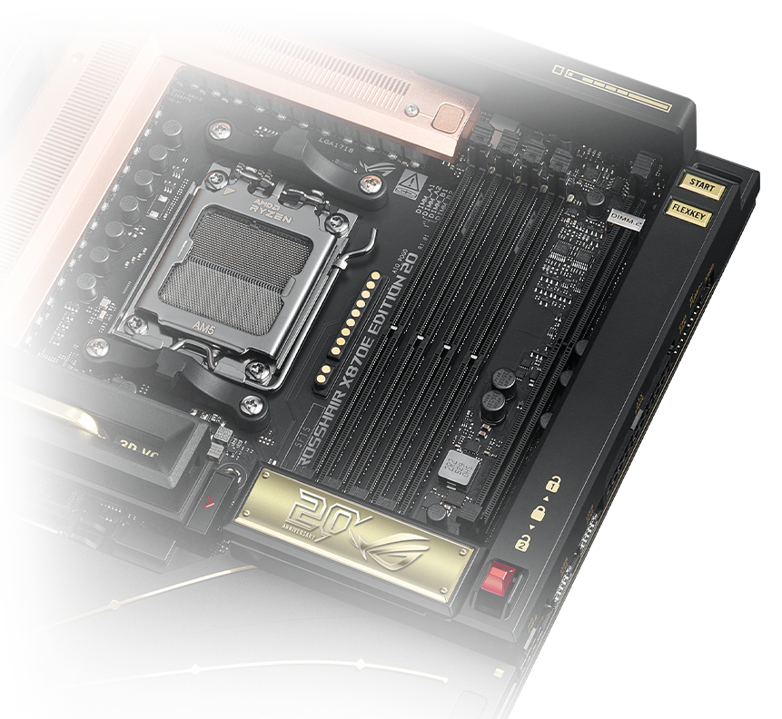 ROG Crosshair X870E 20周年版支持 NitroPath 内存技术
