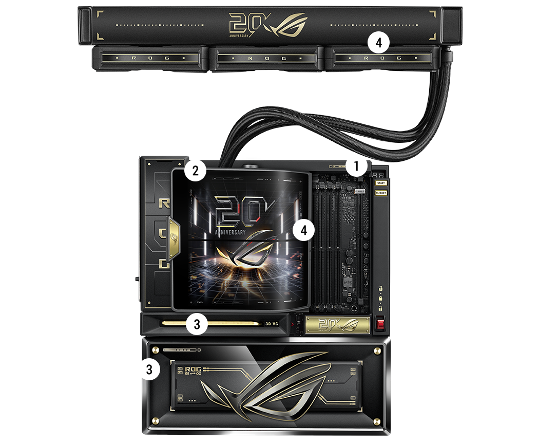 ROG Crosshair X870E 20周年版散热规格图