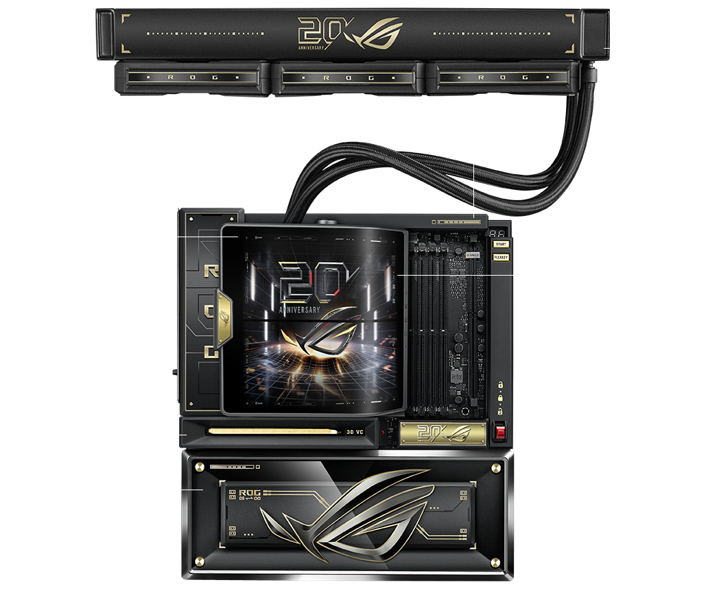 ROG Crosshair X870E 20周年版散热规格图