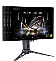 ROG 超杀27 Pro 二代 20周年版支持水平旋转。