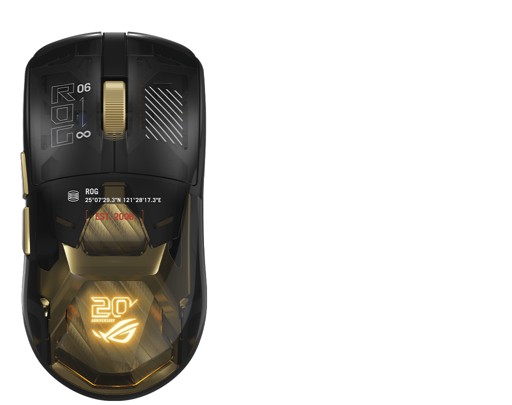 A top view of the ROG Harpe II Extreme Edition 20