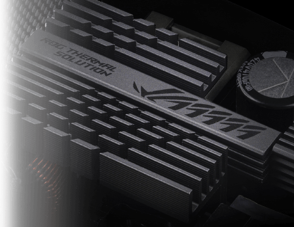 ROG 散热片特写