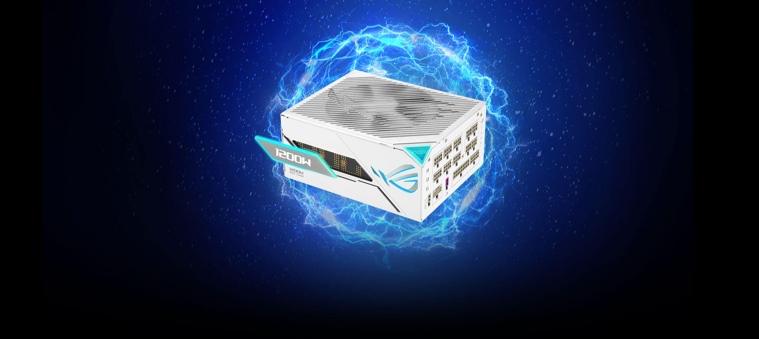 ROG THOR 雷神3代 1200W 白金牌氮化镓电源，展现强悍电力与稳定性
