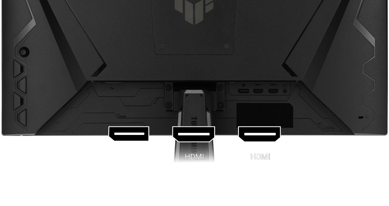 多种连接选项包括 HDMI® 2.1、HDMI® 2.0 和 DisplayPort™ 1.4 接口。