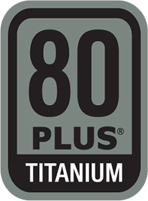 80 PLUS Platinum titanium logo