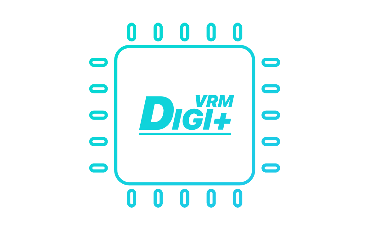 Digi+ VRM logo.