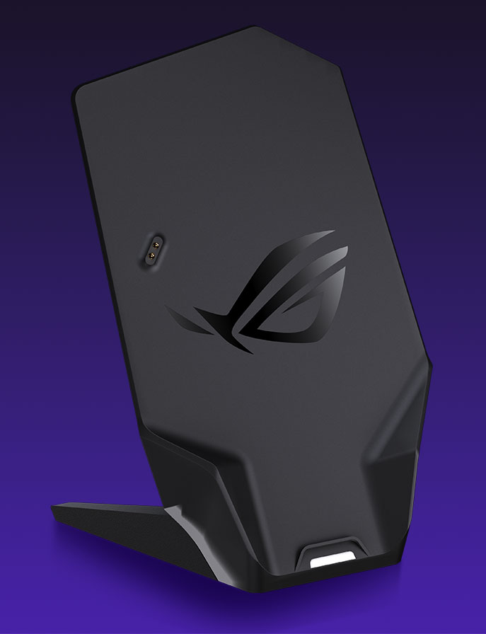 ROG 斯巴达 X 65K 电竞鼠标的高级充电底座/无线接收器