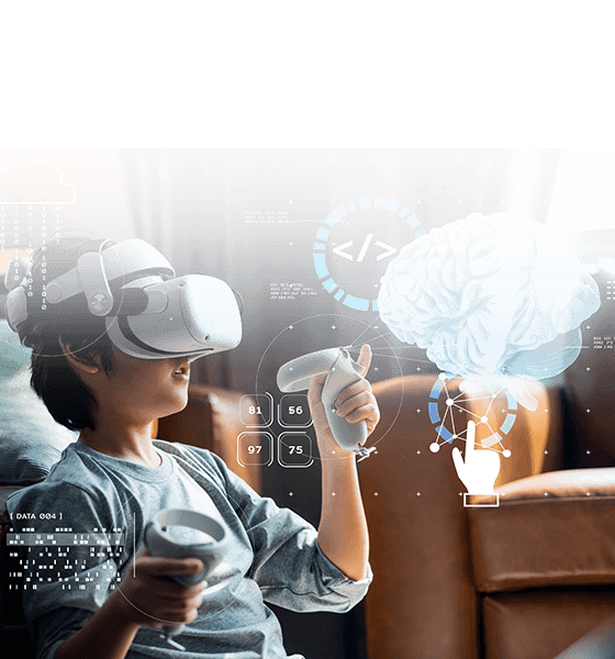 孩子在受管控的网络环境下佩戴使用 VR 头显