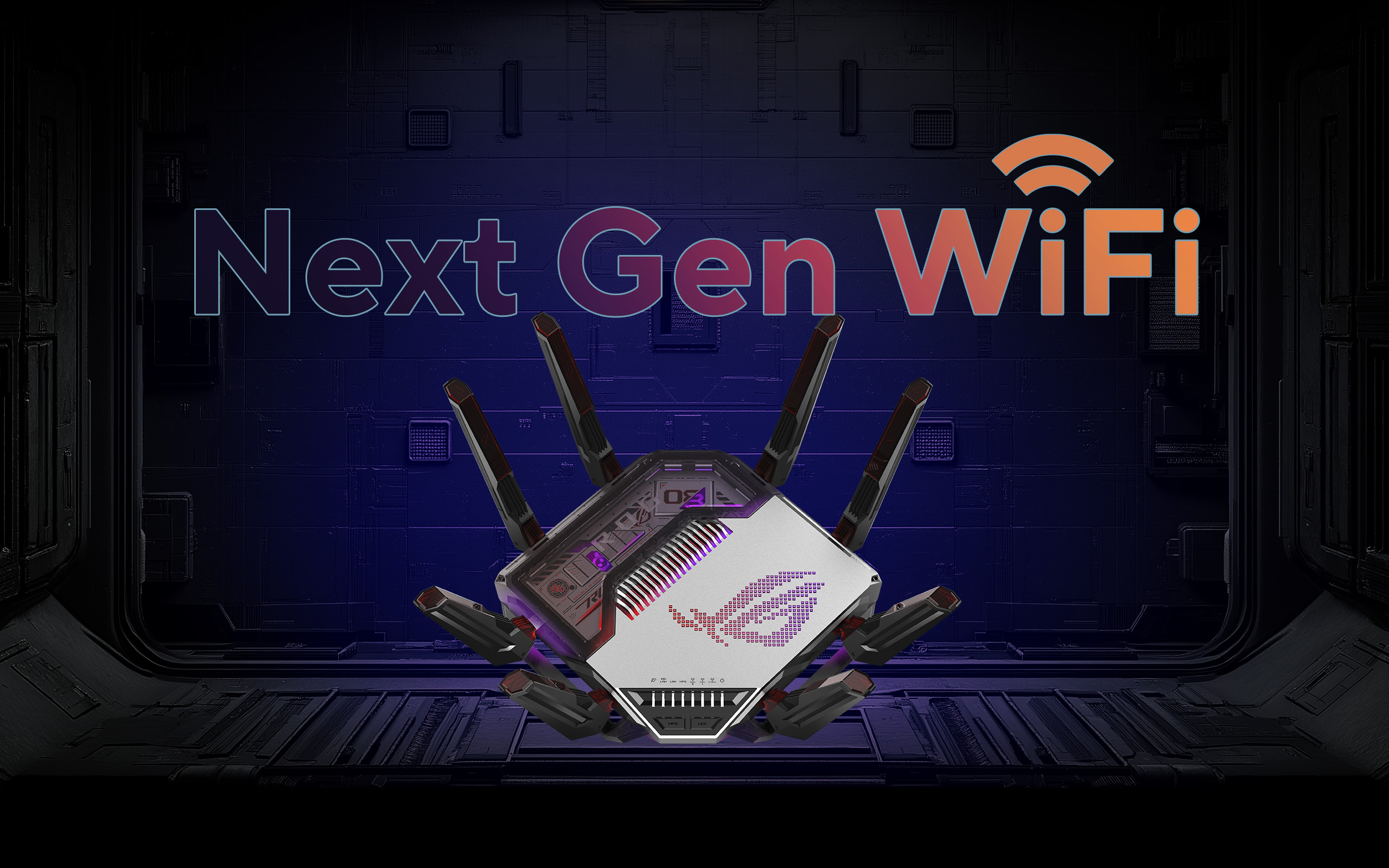 ROG 八爪鱼8 NEXT GEN WIFI 电竞路由器展示