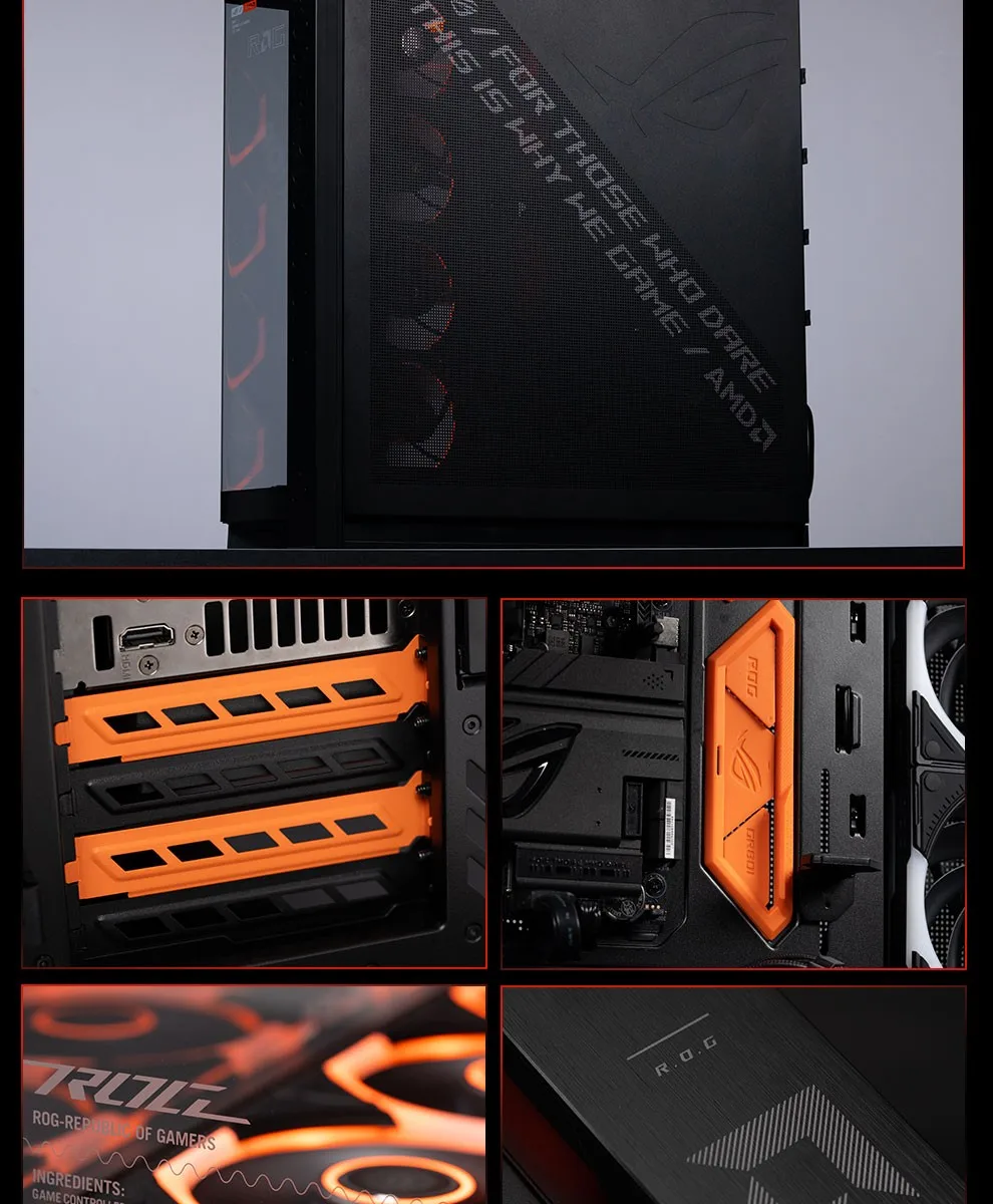 华硕 ROG 幻世神 AMD 联名版 分层硬件结构