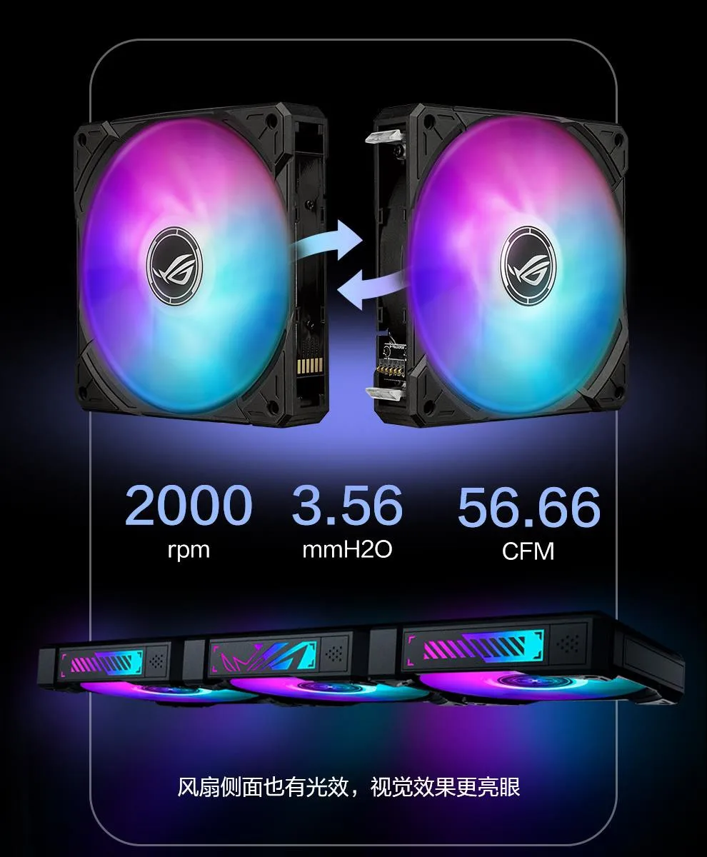 华硕 ROG 龙王4代 AMD联名版 AURA Sync 神光同步灯效