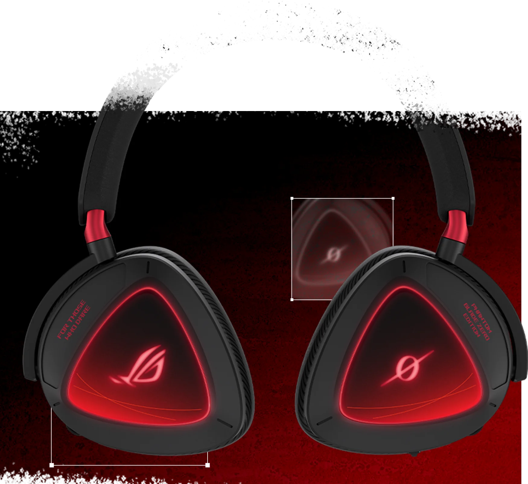 ROG Delta II 影之刃零版 红线渐层饰板