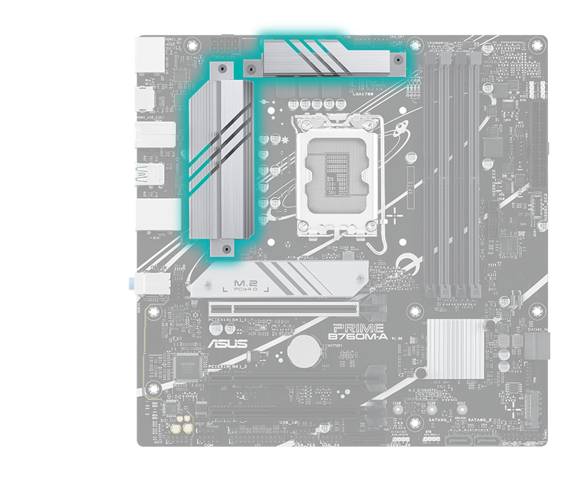 Prime motherboard with VRM heatsink image