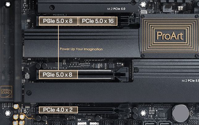ProArt X670E-Creator WiFi 支持 PCIe 5.0