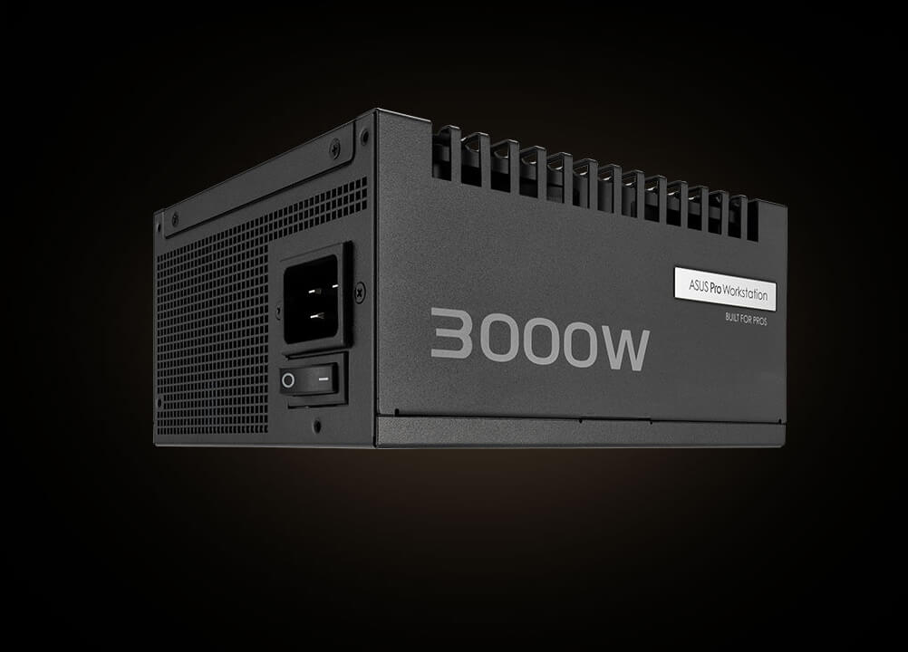 ASUS PRO WS Platinum PSU 后部角度视图
