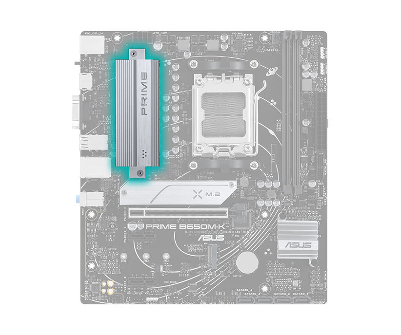 Prime motherboard with VRM heatsink image