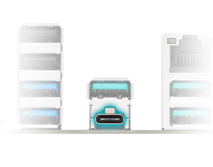 The PRIME B650M-K motherboard features USB 3.2 Gen 2 Type-C®