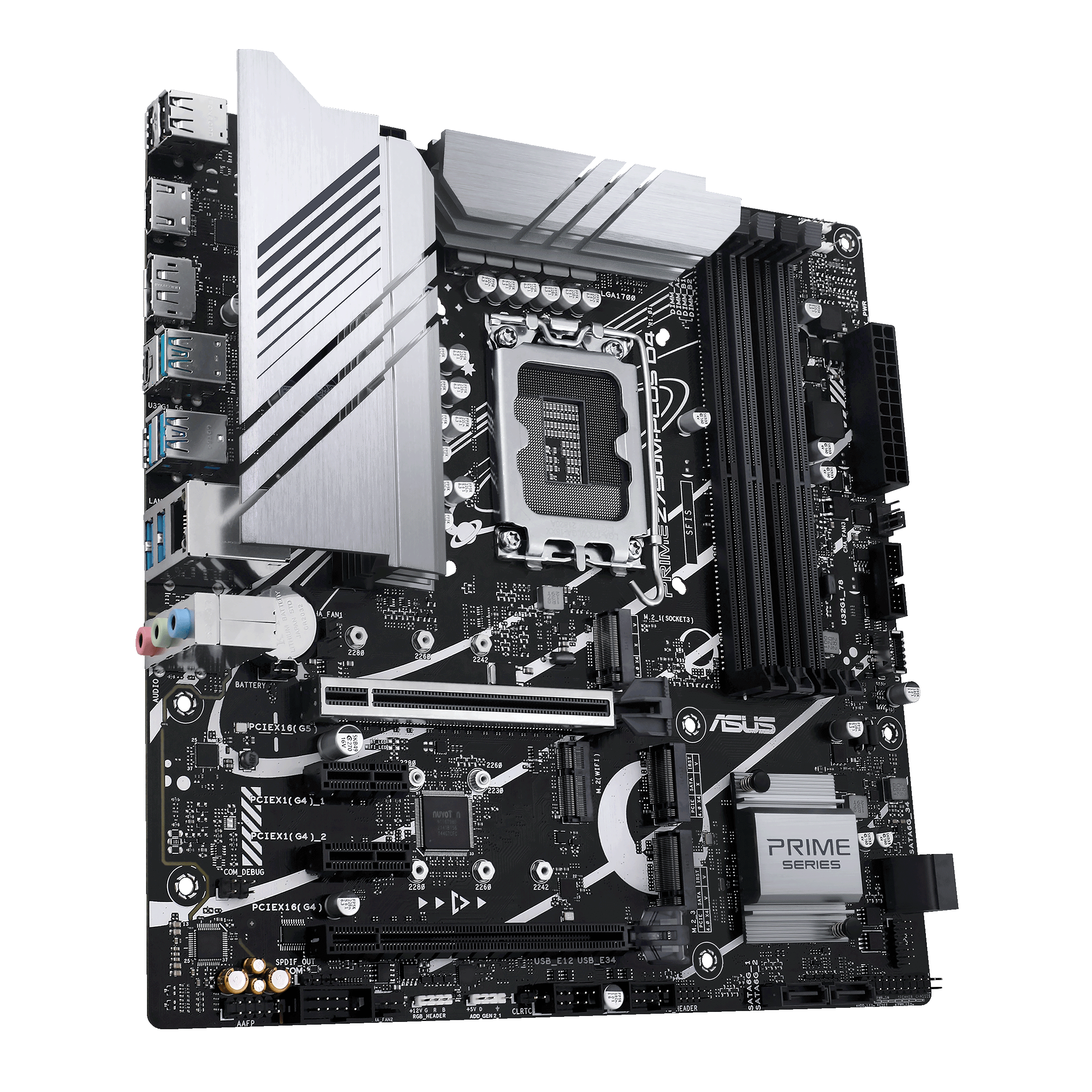 The PRIME Z790M-PLUS D4 motherboard features Aura Sync. 