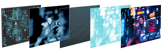 See the different layers of our Nebula HDR Display™ powered by AMLED technology from AUO