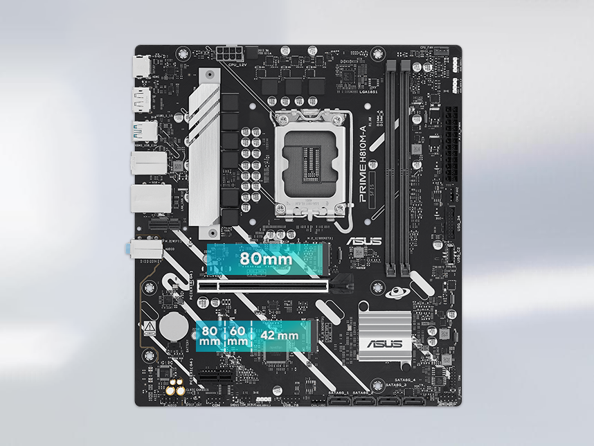 Graphic depicting different M.2 slots on a motherboard. 