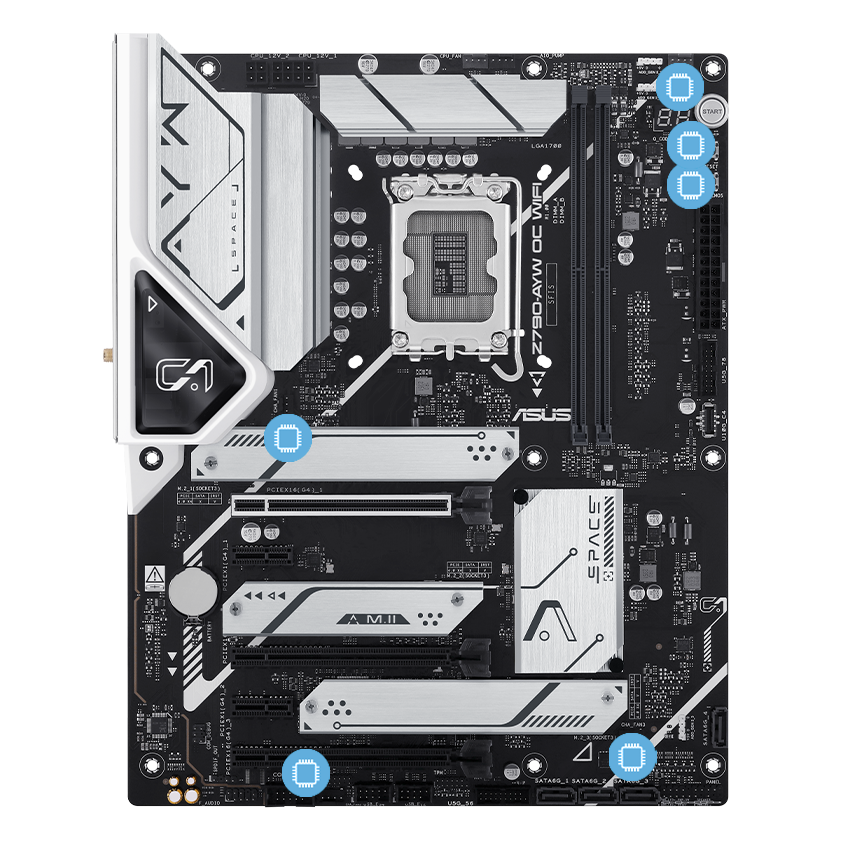 ASUS Z790 motherboard with Smart Protection image