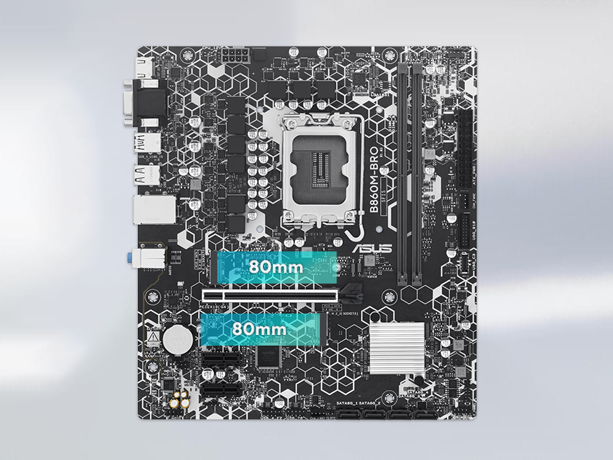 Graphic depicting different M.2 slots on a motherboard. 