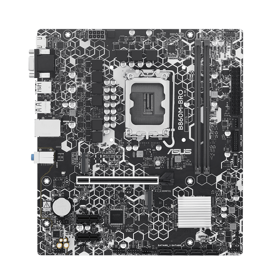 B860M-BRO front view.