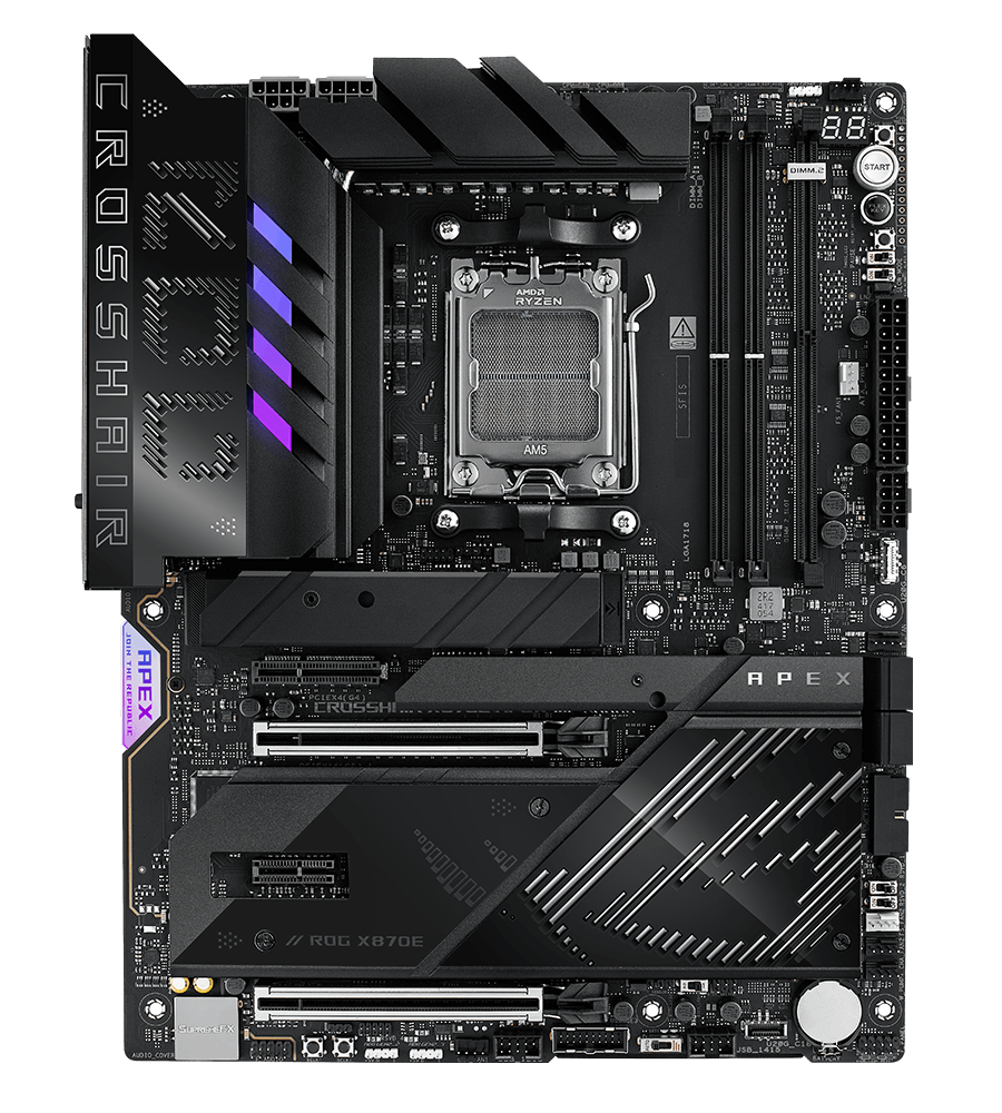 The thermal management on the ROG CROSSHAIR X870E APEX