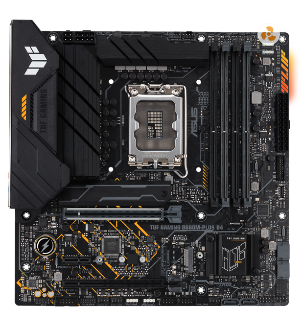 TUF GAMING B660M-PLUS D4 features AIO water-cooling settings. 