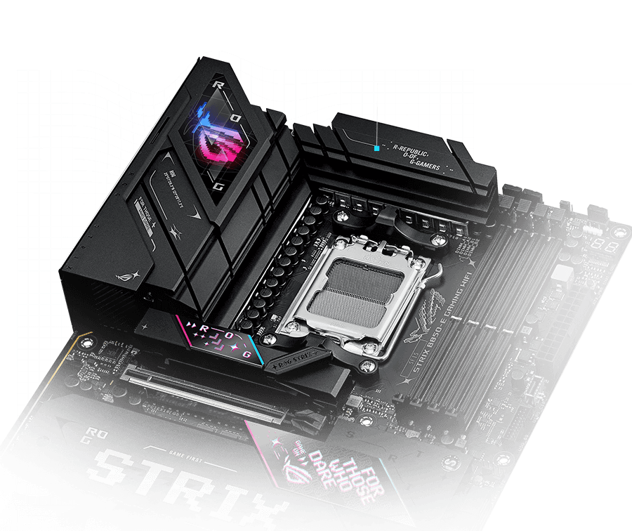 STRIX B850-E VRM散热设计布局