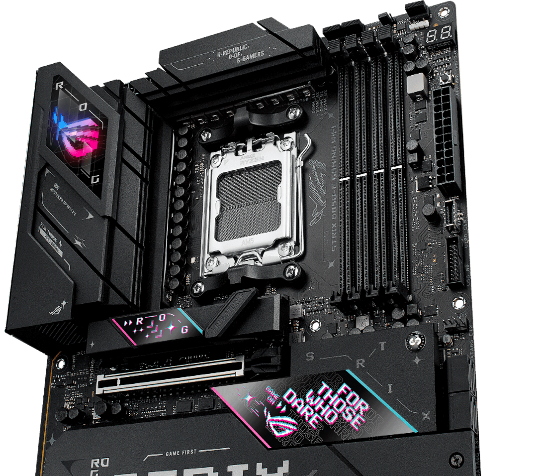 The ROG Strix B850-E features 16+2+2 Power Stages rated for 110 amps.