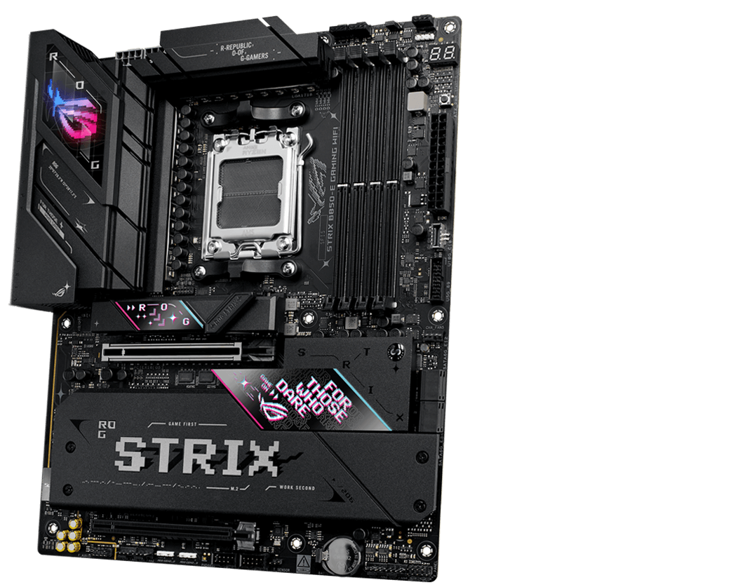 STRIX B850-E 正面和背面