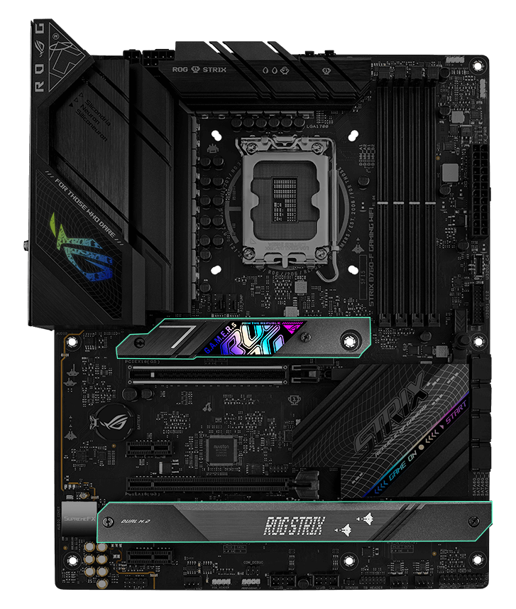 Strix B760-F M.2 heatsink layout