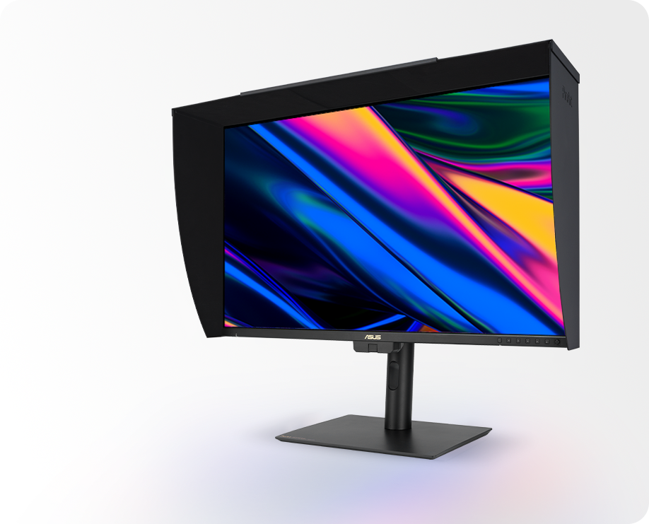ProArt Display 8K PA32KCX 上顯示的彩色影像
